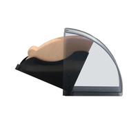 Birtern Distributeur de papier pour filtre à café, support en acrylique anti-poussière avec couvercle, distributeur de papier compact en forme d'éventail pour cafés