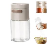 Birtern Flacon doseur d'assaisonnement | Bouteille d'assaisonnement quantitative précise | Shaker à sucre en poudre portable transparent, distributeur d'assaisonnement quantitatif pour sels de mer et