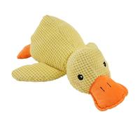 Birtern Jouet interactif couineur à mâcher pour chien, 45 x 12 x 38 cm, jouet apaisant en peluche pour les mâcheurs de petite, moyenne et grande taille, pour les amateurs de canard, jouet couineur