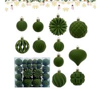 Birtern Lot de boules de Noël douces et incassables - Décorations de fête pour décoration d'intérieur, extérieur, jardin, porche, mur, cheminée