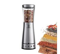 Birtern Moulin à sel électrique | Moulin à sel automatique compact - Moulin à poivre électrique à 5 vitesses réglables pour grains de poivre, cumin et autres assaisonnements à grains solides