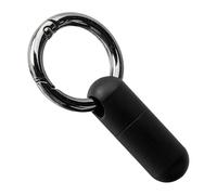 Birtern Petite bouteille de médicament, pilulier portable en titane étanche - Petit pilulier quotidien antirouille porte-clés pour poche