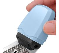 Birtern Rouleau encreur de protection de l'identité | Tampon à rouleau de confidentialité - Bloque les informations personnelles pour bibliothèque, entreprise, salle de classe, banque, courrier, école