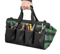 Birtern Sac à outils | Organiseur portable en tissu Oxford - Grande pochette à outils | Pour homme, mécanicien, électricien, plombier, garage, construction, réparation, tournevis, forets