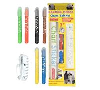 Birtern Tableau de croissance, gribouillage autocollant de mesure de la hauteur - Outil de mesure de croissance décoratif facile à nettoyer pour chambre d'enfant, salle de classe, salle de jeux