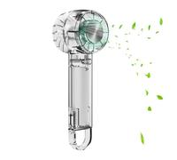 Birtern Ventilateur portable, compresseur de glace semi-conducteur, turbine transparente pour climatiseur | 3 réglages de vitesse pour petits appareils ménagers créatifs rechargeable par USB pour