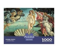 Birth of Venus (La Nascita Di Venere) Puzzle en Bois Imperméable Puzzles De 1000 Pièces pour Adultes Amusant De Décoration pour La Maison