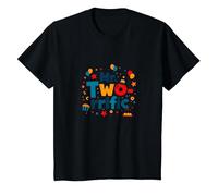 Birthday Boy 2 Mr. Two-rific Celebration T-Shirt, Enfant, Noir, 10 Ans