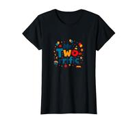 Birthday Boy 2 Mr. Two-rific Celebration T-Shirt, Femme, Noir, XS