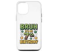 Birthday Boy Bruh C'est Mon 7e Anniversaire Gamer Pixel Number Coque pour iPhone 12/12 Pro