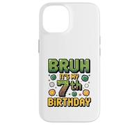 Birthday Boy Bruh C'est Mon 7e Anniversaire Gamer Pixel Number Coque pour iPhone 14