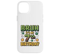 Birthday Boy Bruh C'est Mon 7e Anniversaire Gamer Pixel Number Coque pour iPhone 14 Plus