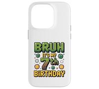 Birthday Boy Bruh C'est Mon 7e Anniversaire Gamer Pixel Number Coque pour iPhone 14 Pro