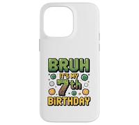Birthday Boy Bruh C'est Mon 7e Anniversaire Gamer Pixel Number Coque pour iPhone 14 Pro Max