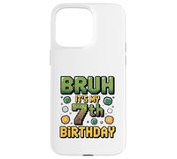 Birthday Boy Bruh C'est Mon 7e Anniversaire Gamer Pixel Number Coque pour iPhone 15 Pro Max