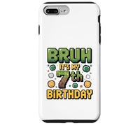 Birthday Boy Bruh C'est Mon 7e Anniversaire Gamer Pixel Number Coque pour iPhone 7 Plus/8 Plus