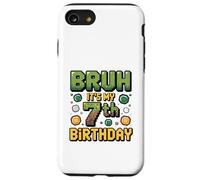 Birthday Boy Bruh C'est Mon 7e Anniversaire Gamer Pixel Number Coque pour iPhone SE (2020) / 7/8