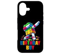 Birthday Boy Dabbing Master Builder Blocks Bricks B Day Coque pour iPhone 17