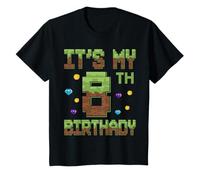 Birthday Boy It's My 8th Birthday, 8 Ans, Pixel Gamer T-Shirt