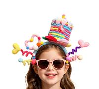 Birthday Cake Headband - Elastic Decorative Twistable Hairband