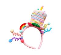 Birthday Cake Headband - Elastic Decorative Twistable Hairband