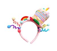 Birthday Cake & Star Headband - Chenille Stem Hairband | Novelty Party