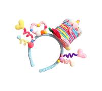 Birthday Cake & Star Headband - Chenille Stem Hairband | Novelty Party