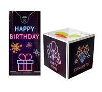 Birthday Confetti Box, Prank Interactive Portable Surprise, Fun Confetti for Birthday Celebrations, Exciting Party Experience, Men, Boys, Girls, Teens, Family, Friends