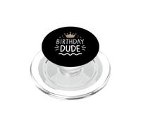 Birthday Dude Retro King Celebrate PopSockets PopGrip pour MagSafe