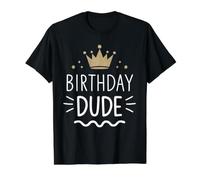 Birthday Dude Retro King Celebrate T-Shirt Graphique avec Valeur