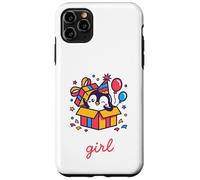 Birthday Girl Pingouin Kawaii Party Motif boîte Surprise Coque pour iPhone 11 Pro Max