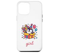 Birthday Girl Pingouin Kawaii Party Motif boîte Surprise Coque pour iPhone 12 Pro Max