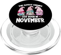 Birthday GNOME Design The Cutest Gnomes are Born in November PopSockets PopGrip pour MagSafe