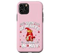 Birthday Gnomes for Women Queen of Hearts are Born in May Coque pour iPhone 11 Pro