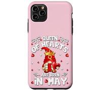 Birthday Gnomes for Women Queen of Hearts are Born in May Coque pour iPhone 11 Pro Max