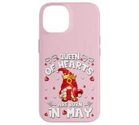 Birthday Gnomes for Women Queen of Hearts are Born in May Coque pour iPhone 14
