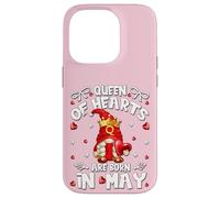 Birthday Gnomes for Women Queen of Hearts are Born in May Coque pour iPhone 14 Pro