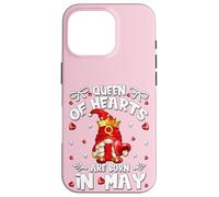 Birthday Gnomes for Women Queen of Hearts are Born in May Coque pour iPhone 16 Pro