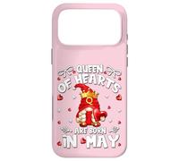 Birthday Gnomes for Women Queen of Hearts are Born in May Coque pour iPhone 17 Pro Max