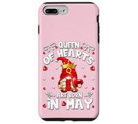Birthday Gnomes for Women Queen of Hearts are Born in May Coque pour iPhone 7 Plus/8 Plus