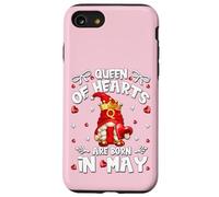 Birthday Gnomes for Women Queen of Hearts are Born in May Coque pour iPhone SE (2020) / 7/8
