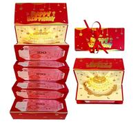 Birthday Money Envelope Box - Funny Light Music Card Holder for Gift | Cardboard Material with LED Effect, 6 Slot Cash Storage Design, Surprise Gift Organizer for Party Celebration Family Friends