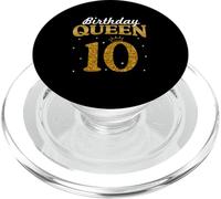 Birthday Queen 10 Year Old 10th Birthday It's My 10th Bday PopSockets PopGrip pour MagSafe
