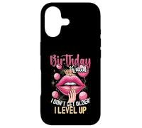 Birthday Queen I Don't Get Older I Level Up Lip Balloon Coque pour iPhone 17