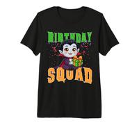 Birthday Squad Cute Vampire Kid Joyeux Anniversaire Halloween T-Shirt Haut de Gamme