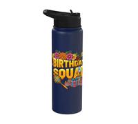 Birthday Squad Día De Los Muertos Mexican All Souls Day Stainless Steel Insulated Water Bottle