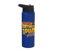 Birthday Squad Día De Los Muertos Mexican All Souls Day Stainless Steel Insulated Water Bottle