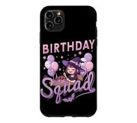 Birthday Squad Kawaii Witch Girl Halloween Joyeux Anniversaire Coque pour iPhone 11 Pro Max