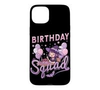 Birthday Squad Kawaii Witch Girl Halloween Joyeux Anniversaire Coque pour iPhone 15 Plus