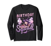 Birthday Squad Kawaii Witch Girl Halloween Joyeux Anniversaire Manche Longue